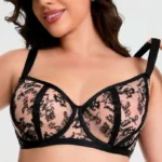 Lace Sheer Minimizer Bra – Non-Padded Underwire Breathable Plus Size Lingerie (34–42, DD–G Cups) - Image 3