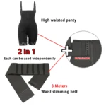 Women’s 2-in-1 High-Waist Shapewear Shorts – Tummy Slimming Body Shaper & Waist Trainer - Image 5