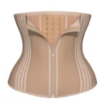 Colombiana Steel-Boned Waist Trainer Corset – Zipper & Buckle Shaping Vest - Image 3