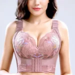 Wireless Push-Up Bra – Plus Size Full-Figure Minimizer with Front Adjustable Closure (40–48, C–E Cups)