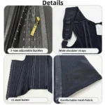 Fajas Colombianas Waist Trainer Vest – Double Compression Body Shaper with Zipper & Hooks - Image 6