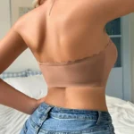 Front Button Wireless Bra – Seamless Breathable Comfort Bra with Gathered Support, Invisible Everyday Underwear - Image 4