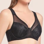Lace Minimizer Bra – Non-Padded Underwire Adjustable Mesh Lingerie for Plus Sizes (34–44, B–F Cups) - Image 2