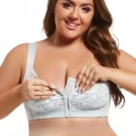 Front Buckle Wireless Lace Bra – Lightweight Plus Size Adjustable Lifting Anti-Sagging Slimming Bra - Image 4