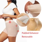High-Waist Shapewear Shorts – Removable Padded Butt Lifter & Hip Enhancer - Image 4