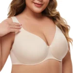Plus Size Underwire Minimizer Bra – Full Coverage Seamless Unlined Everyday Support (Unpadded)